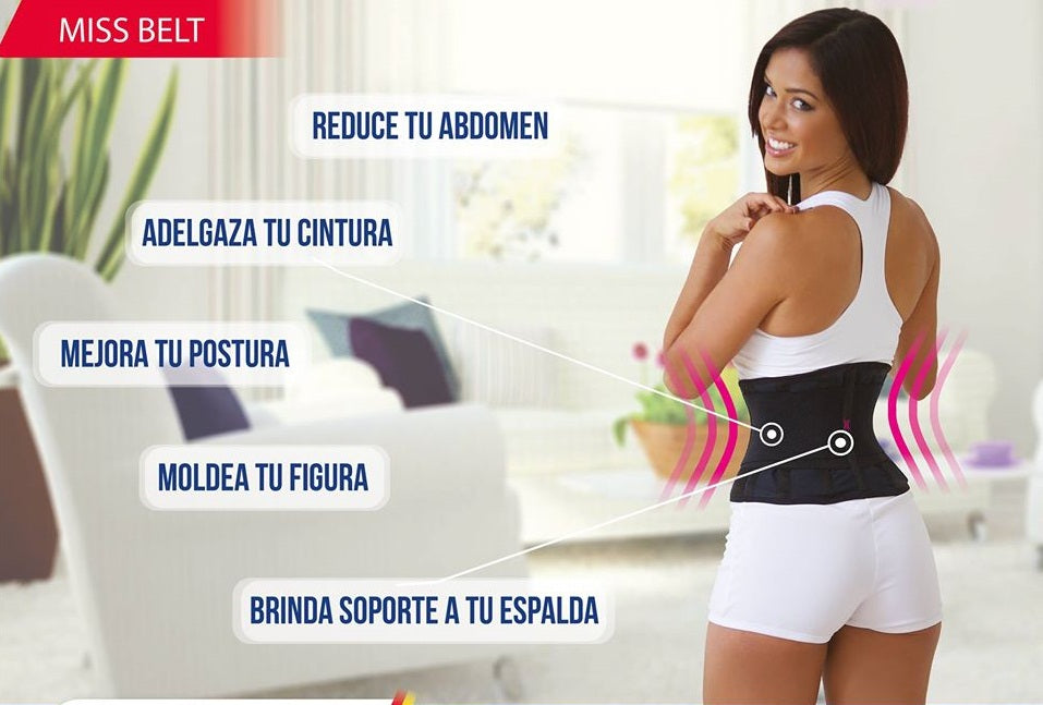Faja Miss Belt Cintura Delgada y soporte para la espalda.